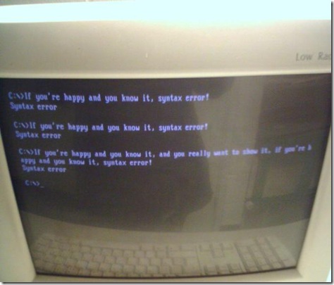 syntax error